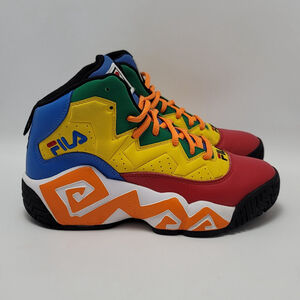 Fila Mb Ps Unisex Boys Multicolor Mid Top Lace Up Sneakers Shoes Youth Size 5